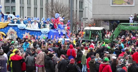Shrove Monday procession Video stock 233692545