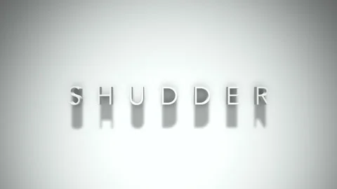 Shudder 3D title animation with shadows on a white background 動画素材 297516302