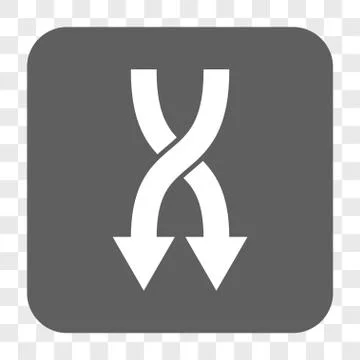 Shuffle Arrows Down Rounded Square Button Stock Illustration