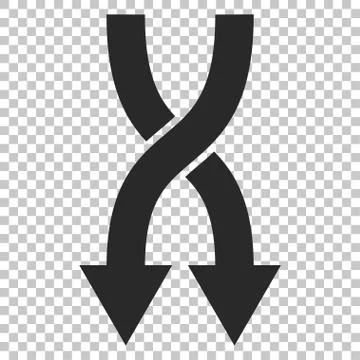 Shuffle Arrows Down Vector Icon イラスト素材