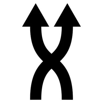 Shuffle Arrows Up Flat Vector Icon Stock Illustration