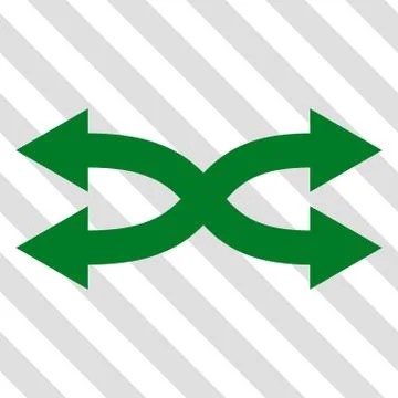 Shuffle Arrows Horizontal Vector Icon Illustrazione stock