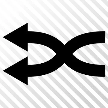 Shuffle Arrows Left Vector Icon Stock Illustration