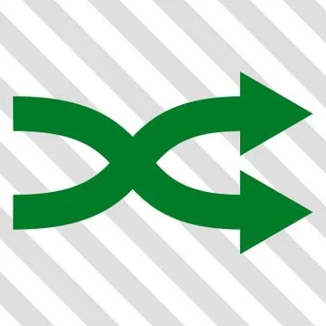 Shuffle Arrows Right Vector Icon Stock Illustration