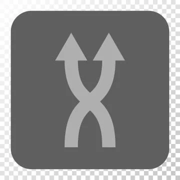 Shuffle Arrows Up Rounded Square Button Stock Illustration