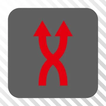 Shuffle Arrows Up Rounded Square Button Stock Illustration