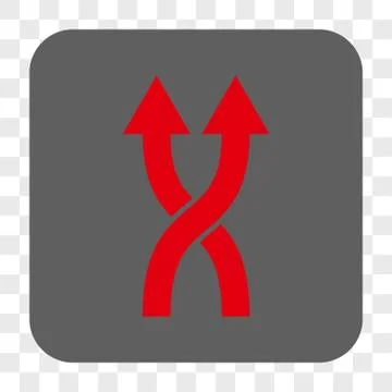 Shuffle Arrows Up Rounded Square Button イラスト素材