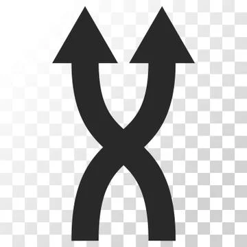 Shuffle Arrows Up Vector Icon イラスト素材