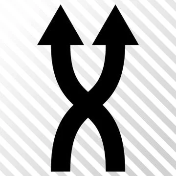 Shuffle Arrows Up Vector Icon Illustrazione stock