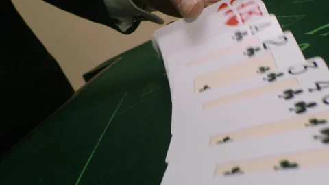 Shuffle Cards turnaround Video stock 219643571