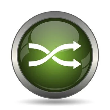 Shuffle icon. Internet button on white background. . Stock Illustration