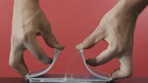 Shuffle Playing Cards 動画素材 52946187