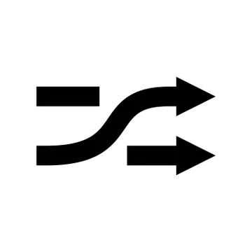 Shuffle System Icon Stock Illustration