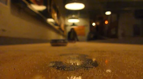 Shuffleboard Game 1 Stock Footage 10887003