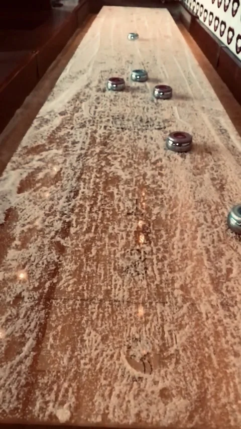 Shuffleboard Slo-Mo Stock Footage 149326511