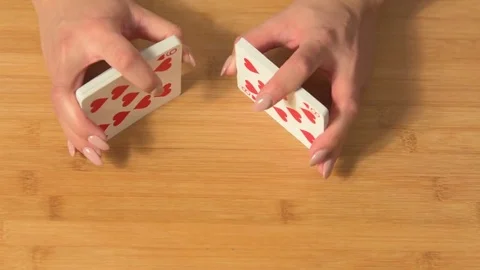 Shuffling cards Stock Footage 72780469