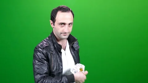 Shuffling Cards on Green Screen Stock Footage 83738168