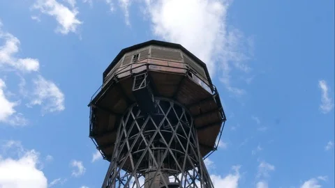 Shukhov Tower 1927 year, designed by engineer Vladimir Shukhov. Video stock 88987592