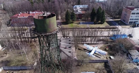 Shukhov's water tower Stock Footage 74361684