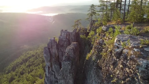 Shurale's teeth, (Aigir rocks) Video stock 250153570