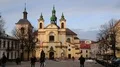 Сhurch of the Blessed Virgin Mary in Ivano-Frankivsk city, Ukraine HD Footage