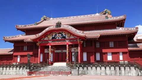 Shuri Castle Main Hall Stock Footage 332003824