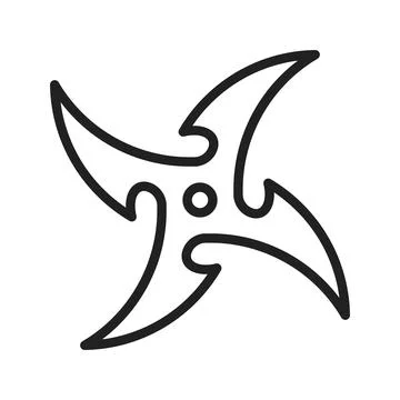 Shuriken icon vector image. Suitable for mobile apps, web apps and print media. Stock Illustration
