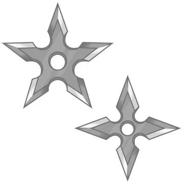 Shuriken ninja vector design Illustrazione stock