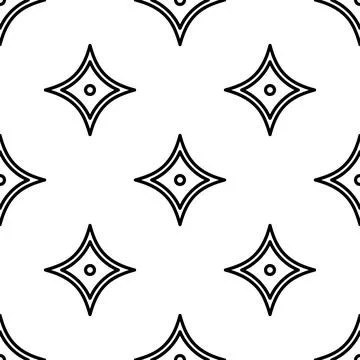 Shuriken seamless pattern vector illustration Stock Illustration