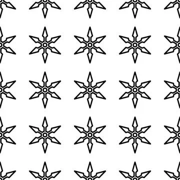 Shuriken seamless pattern vector illustration 스톡 일러스트