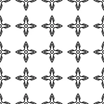 Shuriken seamless pattern vector illustration 스톡 일러스트