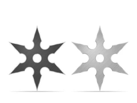 Shuriken set Stock Illustration