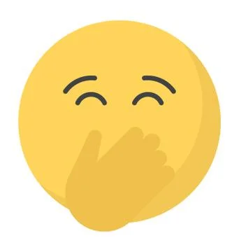 Shushing Face Emoji Stock Illustration