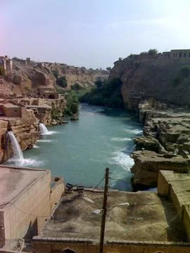 Shushtar waterfall Stock Photos
