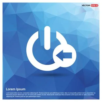 Shut Down icon Stock Illustration