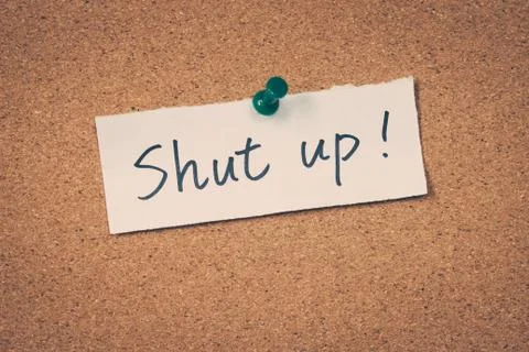 Shut up Stock Photos