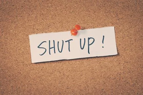 Shut up Stock Photos