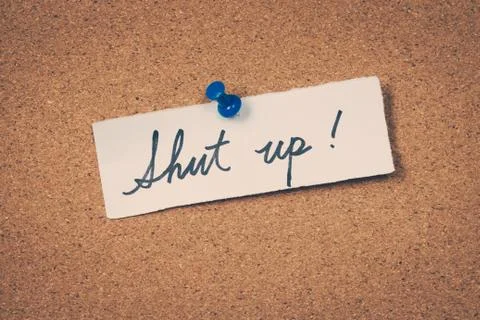 Shut up Stock Photos