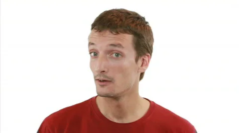 Shut up! - white background Vídeos de archivo 799106