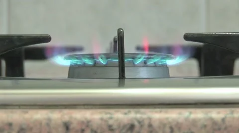Shutdown gas cooker Stock Footage 62854778