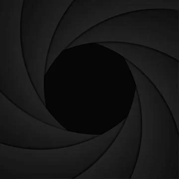 Shutter aperture background. Illustrazione stock