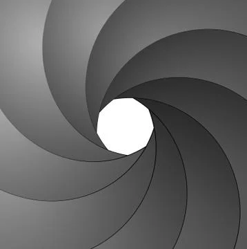 Shutter aperture Stock Illustration