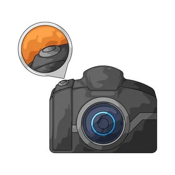 Shutter button illustration Иллюстрация