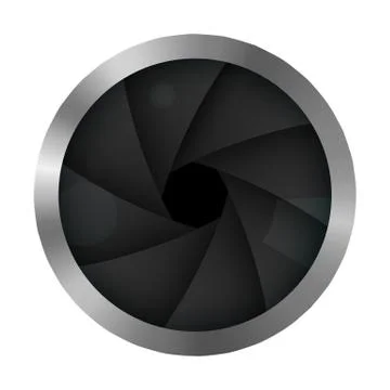 The shutter of the camera. Stock Illustration