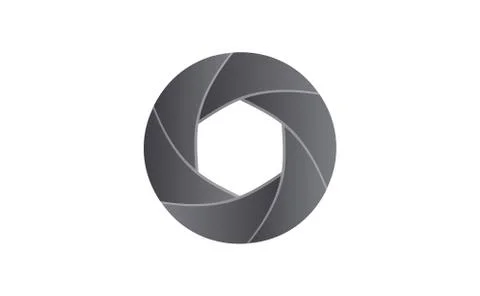 Shutter camera lens Stock Illustration