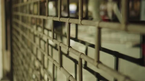 Shutter of the closed shop Stock Footage 130644946