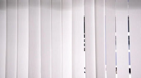 Shutter curtain against sun light on window Stock Footage 52462983