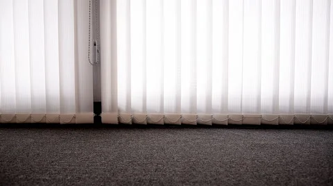 Shutter curtain against sun light on window Stock-Footage 52463954