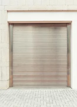 Shutter door building 库存照片