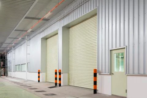 Shutter door factory Stock Photos
